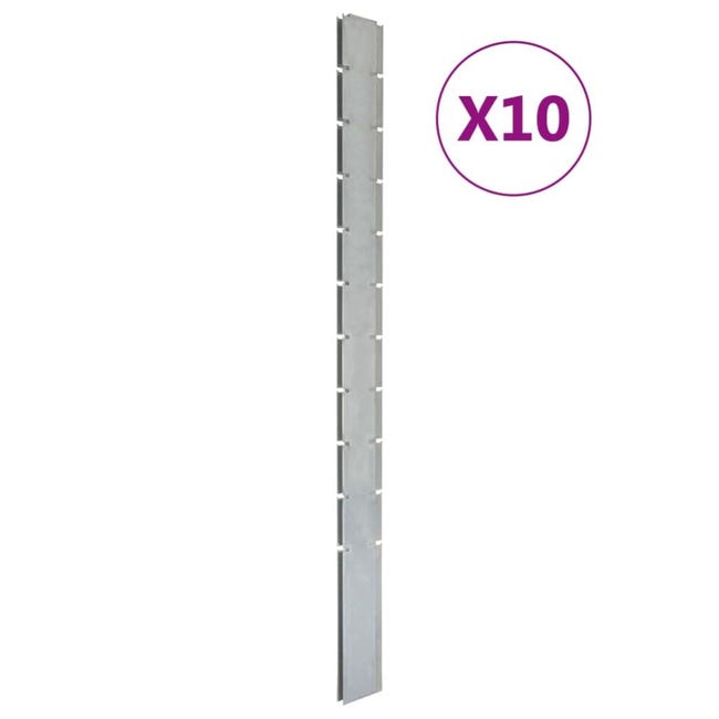 1630109 RECINZIONE DA Giardino in Acciaio Zincato 50x1,25 m Argento EUR 1630109 RECINZIONE DA Giardino in Acciaio Zincato 50x1,25 m Argento EUR