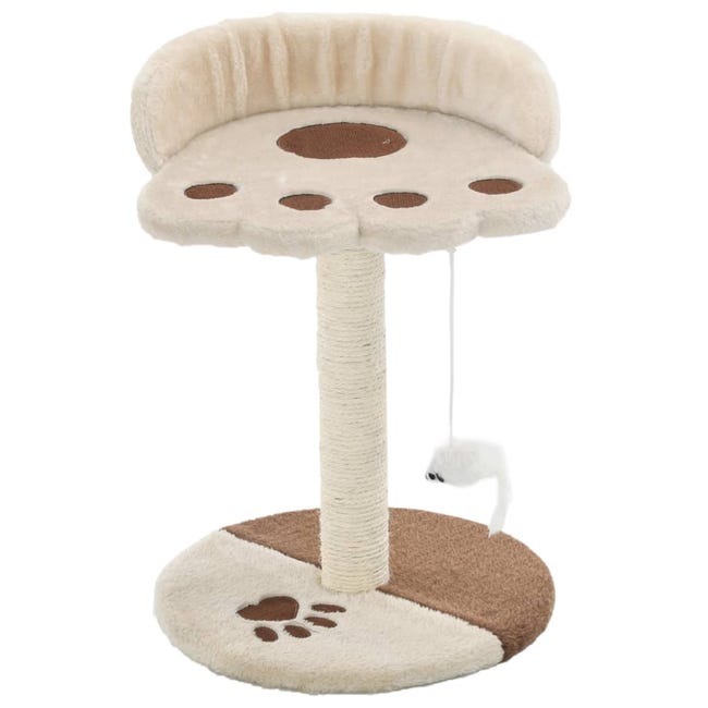 Maison Exclusive - Arbre à chat avec griffoir en sisal 40 cm Beige et  Marron