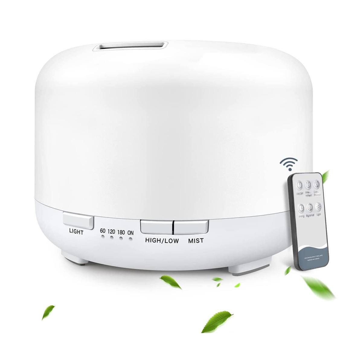 Difusor de Aceites Esenciales Klack, Humidificador de Aire Ultrasónico FT818 con Control Remoto de 500ml - 5