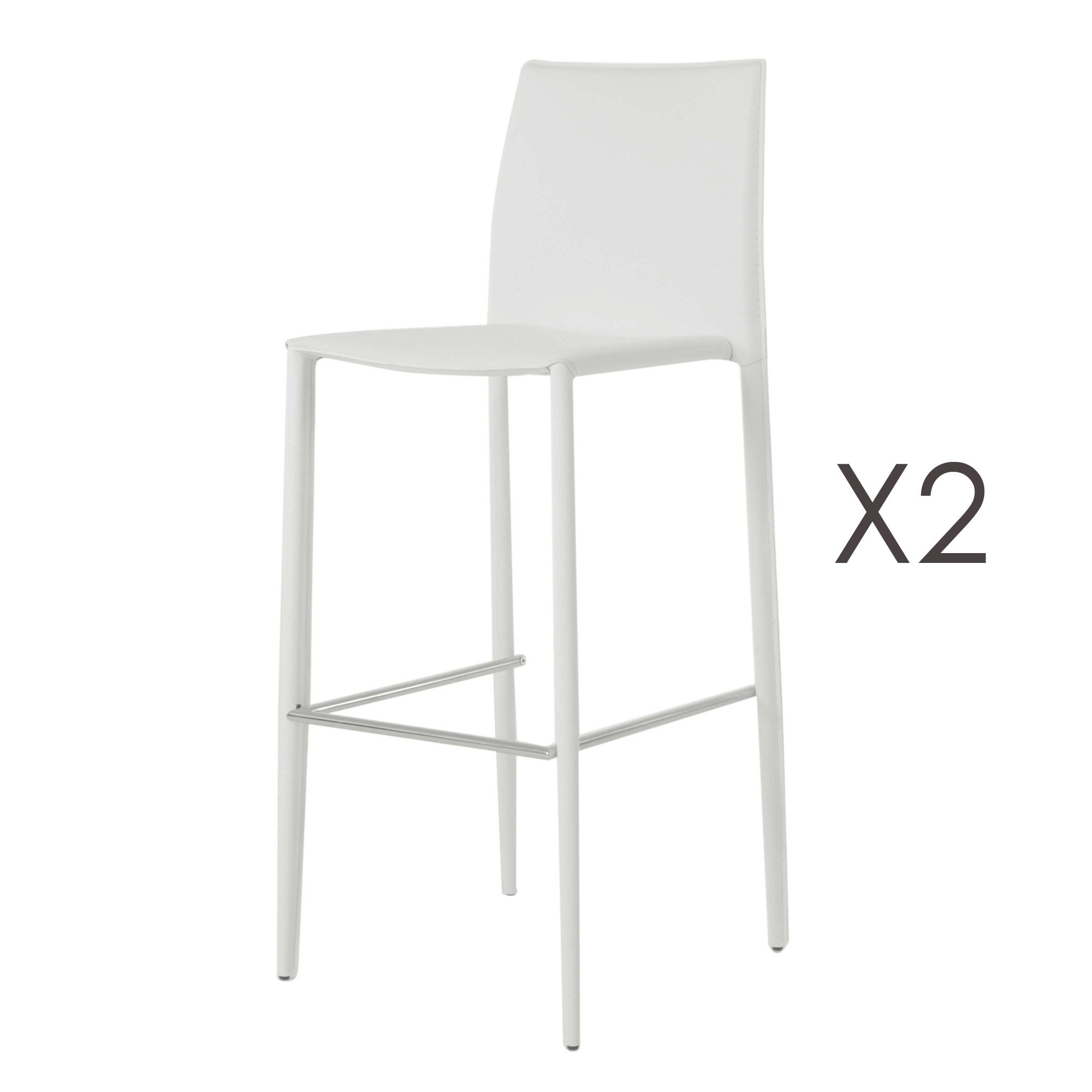 Chaise design BORA, structure 4 pieds, assise plastique couleur