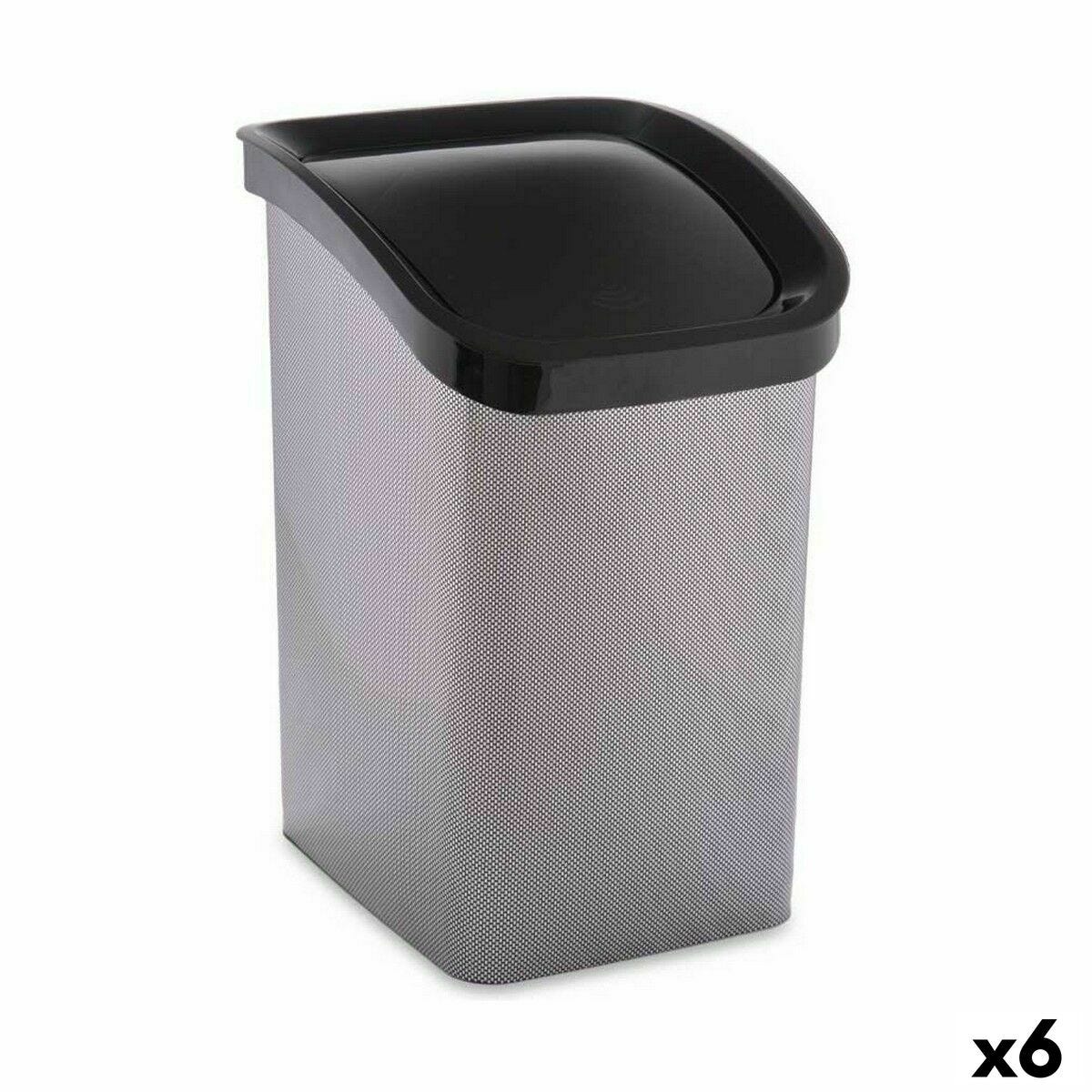 Balde do lixo para montagem no fundo e extraível manualmente em móveis de  cozinha Recycle 1x35 litros, Cinza antracite Plástico