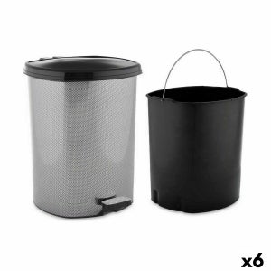 Swan swka3030blkn stealth poubelle 30 litres avec pédale, bac intérieur  amovible en plastique, , noir SWAN