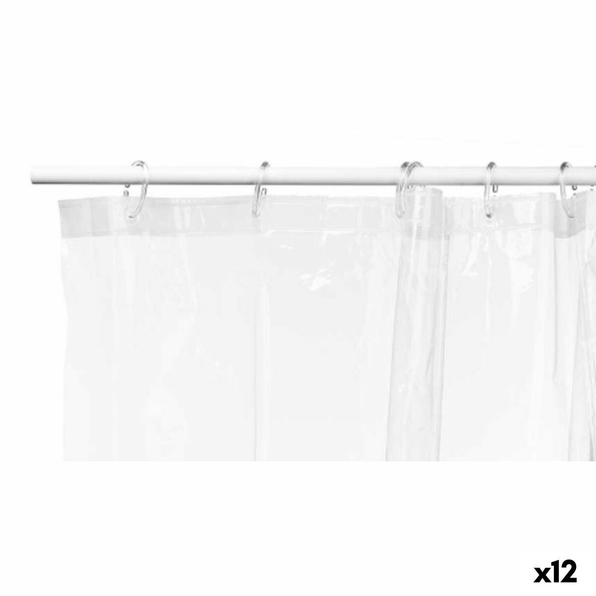Tenda da Doccia Trasparente Polietilene EVA 180 x 180 cm (12 Unità