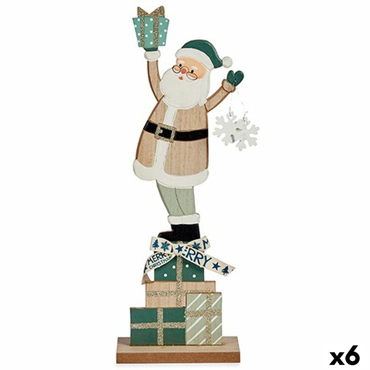 Figurine en bois Père Noël à poser (2,5 x 12, 5 cm)
