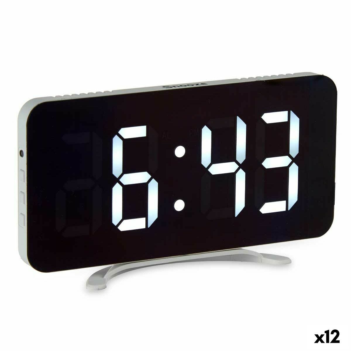 Orologio digitale da tavolo ALBA radiocontrollato LCD 20x3x15 cm Bianco  HORLCDNEO