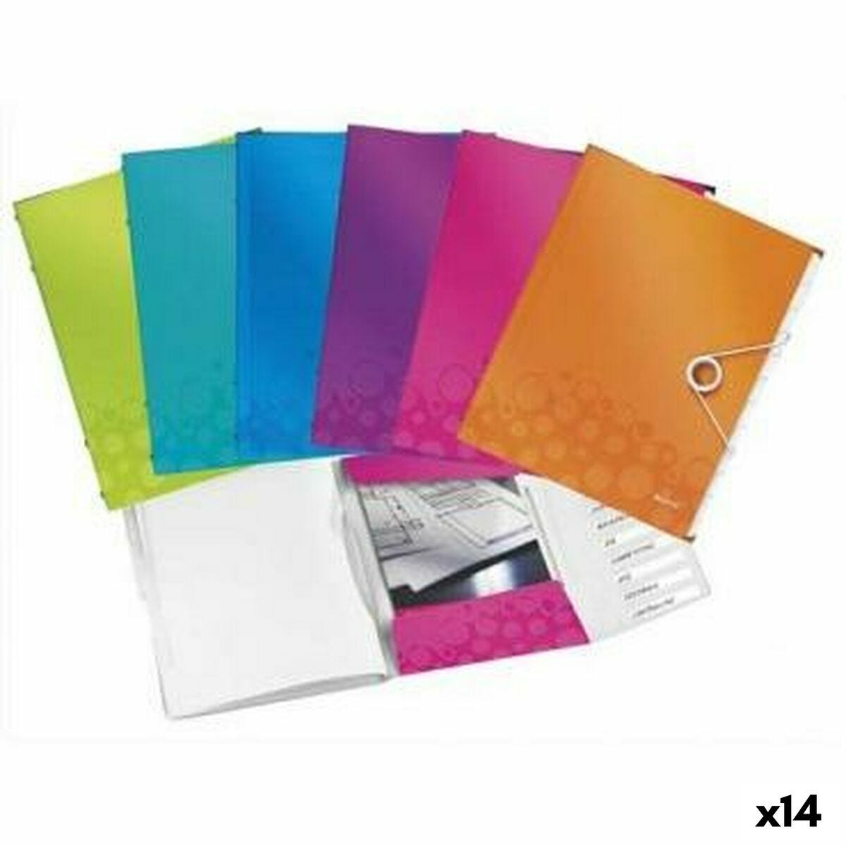 Classificatore Documenti Leitz WOW Multicolore A4 (1 Unità) (14 Unità)