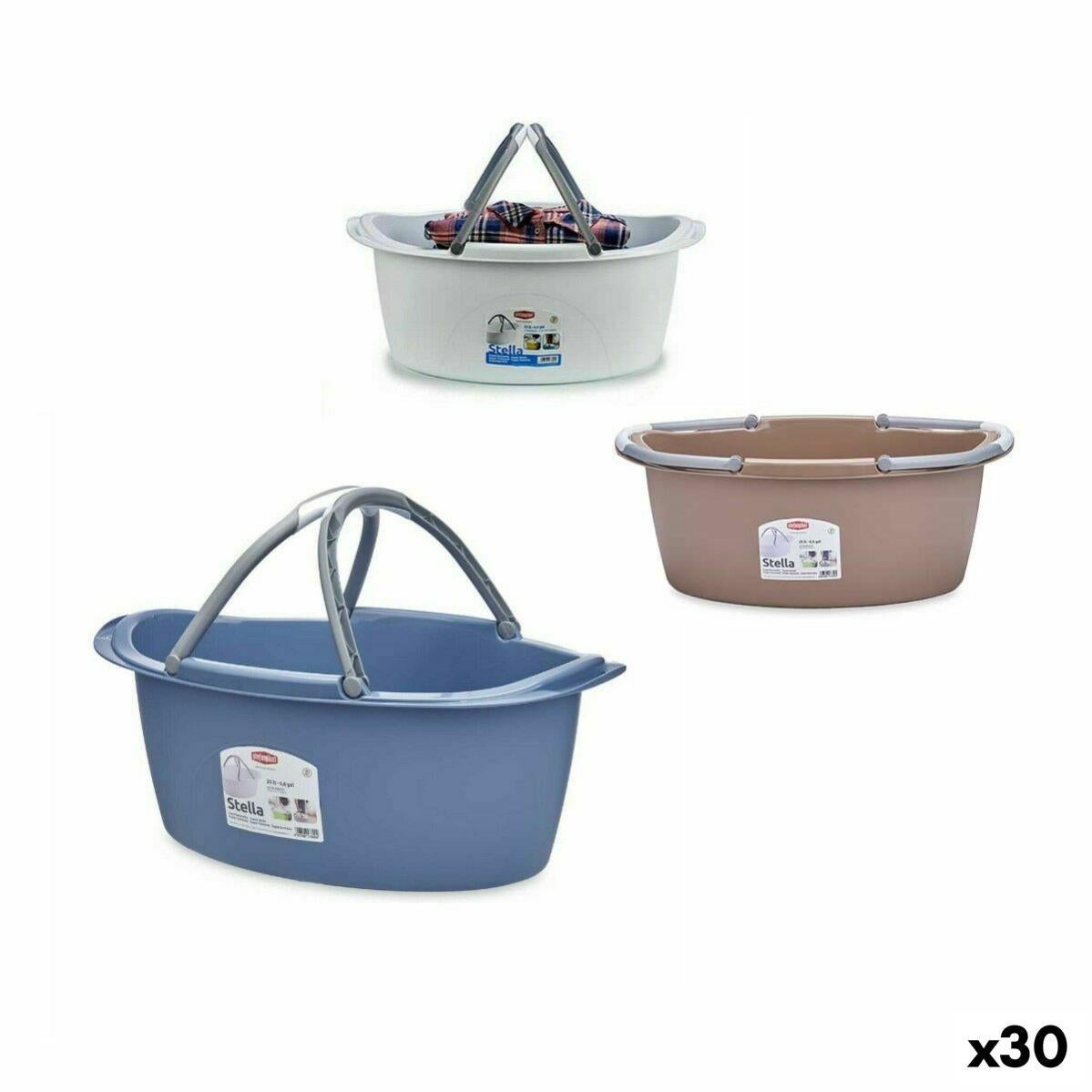 Stefanplast Elegance Cestino Per Carta - Plastica Marrone, 28x28x27 Cm - Made In Italy