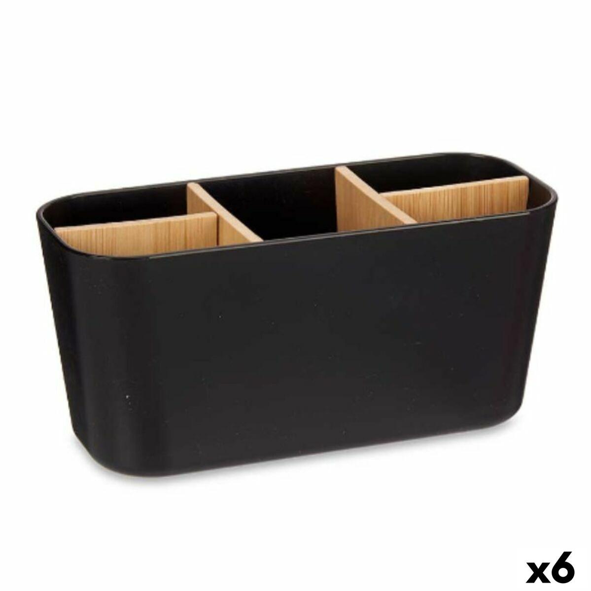 Set Accessori Bagno Dispenser E Portaspazzolini Da Appoggio Grigio In Plastica Ring