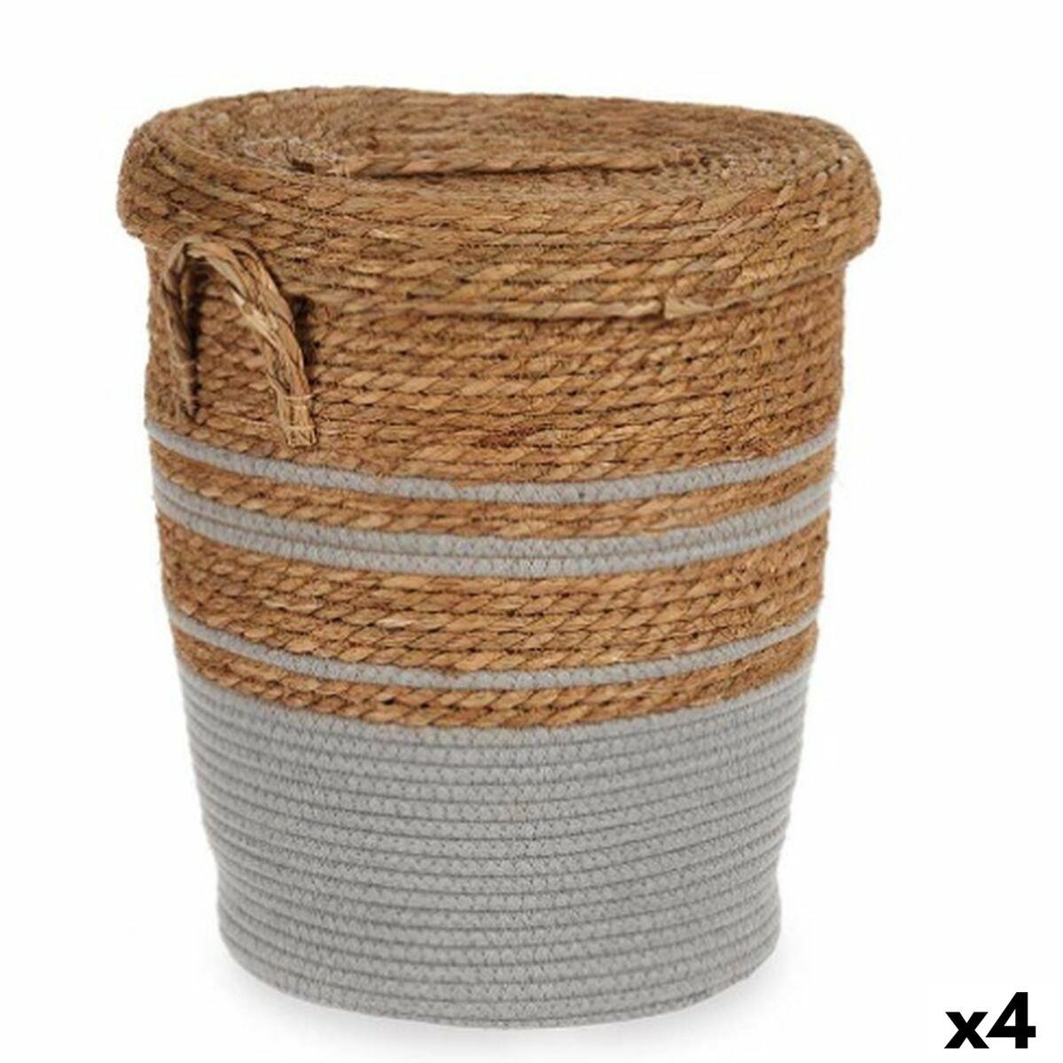 Panier De Rangement En Osier Brun 36 X 21 X 15 Cm – Avec Bandoulière Cuir Réglable, Panier Saule Naturel Double Cuisson