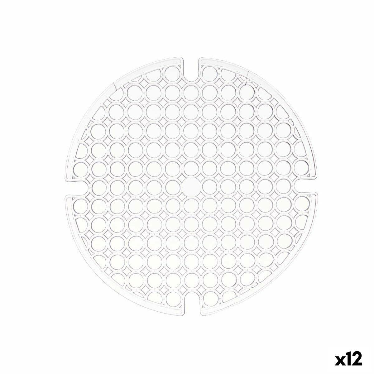 Tappetino Lavello Trasparente Plastica 29 x 0,1 x 29 cm (12 Unità)