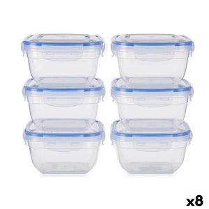 Porta pranzo Ermetico Cilindro Trasparente Plastica 1,2 L 13 x 17 x 13 cm  (18 Unità)