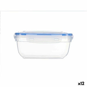 Porta pranzo SNOW BOX Azzurro Trasparente Vetro Polietilene 790 ml (12  Unità)