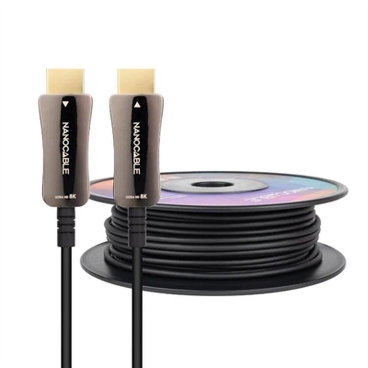 Câble HDMI NANOCABLE 10.15.3715 Noir Rose 15 m