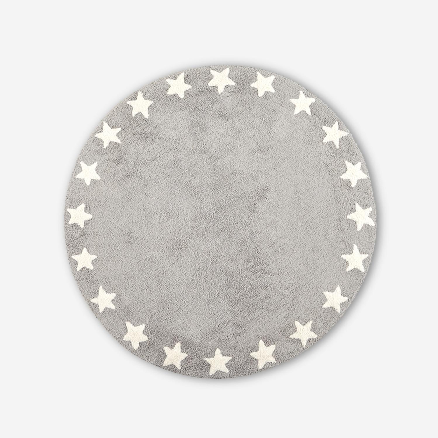 TAPISO Baby Tappeto per Cameretta dei Bambini Grigio Rosa Blu Bianco Nero Stelle 80 x 150 cm | Leroy Merlin