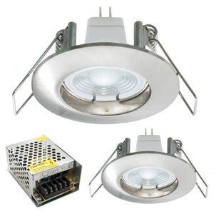 Faretto LED RGB 6W multicolore 12V incasso 6cm tondo RGBW effetti luce  colorata barca camper SILVER-LUCE RGBW 3000K