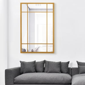 Specchio decorativo dorato, specchio a bolle, specchio dorato con chiodi, specchio  da parete, specchio di design, specchio in vetro dorato, decorazione da  parete -  Italia