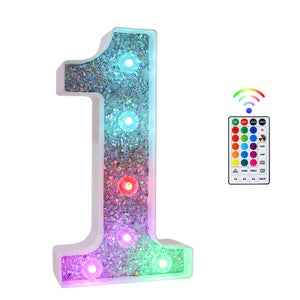 Lettre Alphabet Decoration Prenom, LED Lettre Lumineuse Geante Marquee  Light Sign Opérateur à Piles Pour Réceptions de Mariage de Partie Maison de