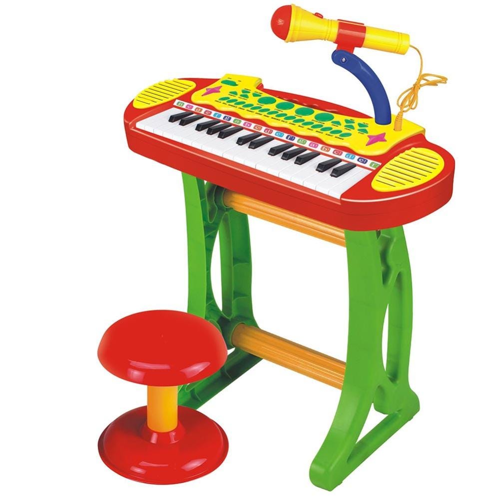 Pianola Giocattolo per Bambini Tastiera 31 Tasti Microfono