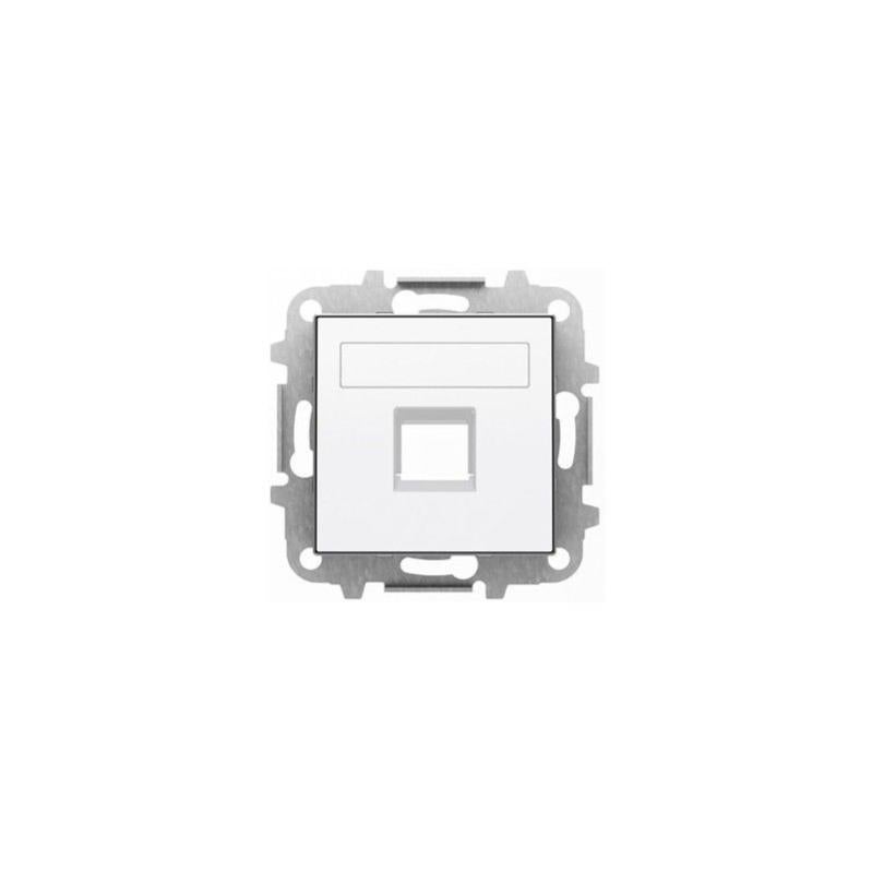 Connettore coperchio 1 RJ11-RJ45 BIANCO SOFT NIESSEN SKY 8518.1 BL ...