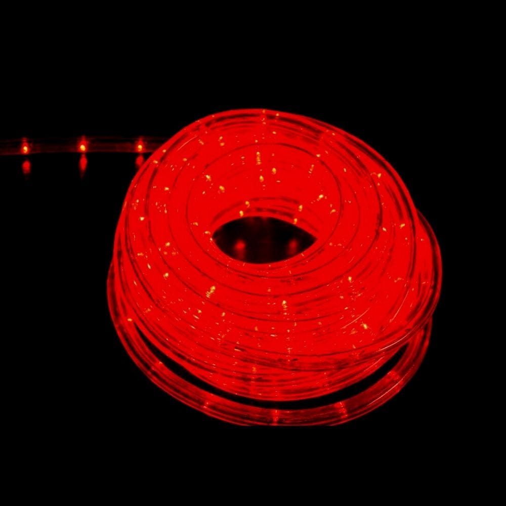 Tubo Luminoso 240 Led 10 mt. con controller effetti rosso esterno