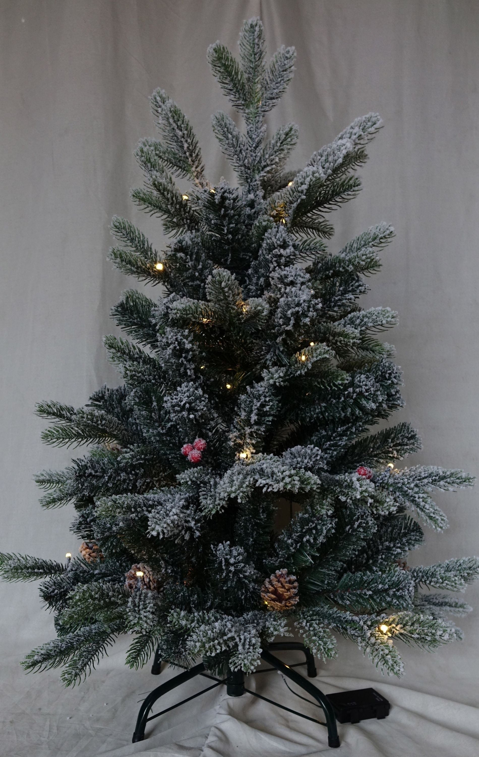 Albero di Natale Majestic con pigne 210 cm