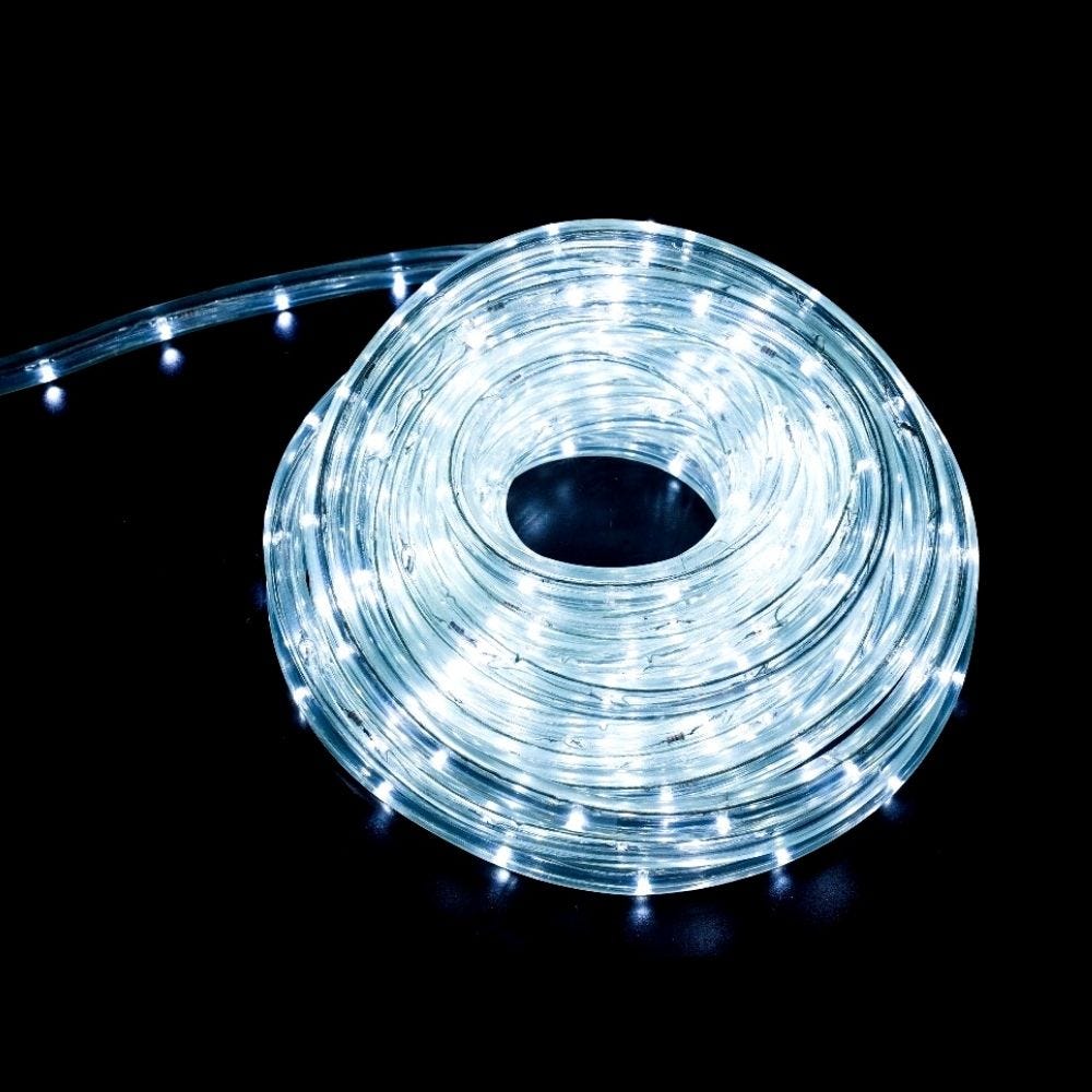 LE Guirlande Lumineuse 10M, 240 LEDs Blanc Chaud, Guirlande Tube