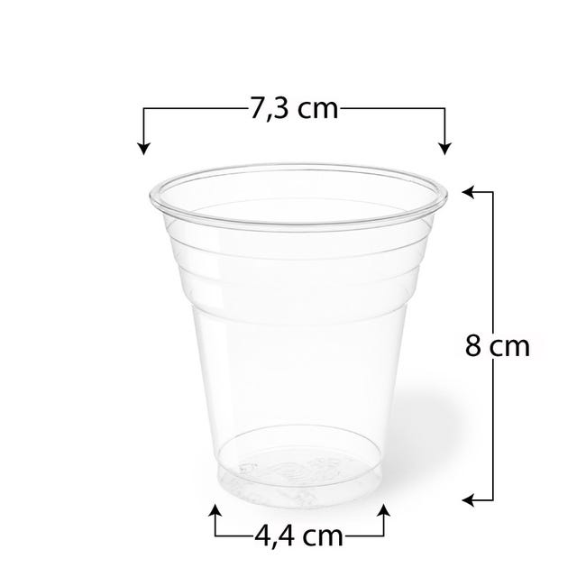 Bicchieri Kristal in plastica rigida da 200 ml e in confezioni da