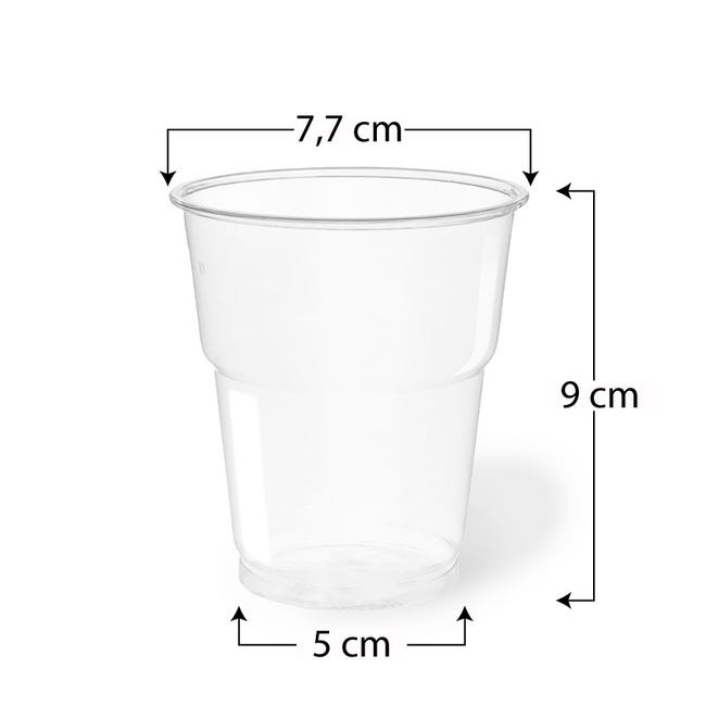 Bicchieri plastica dura tipo Kristal da 250 ml in 6 confezioni da