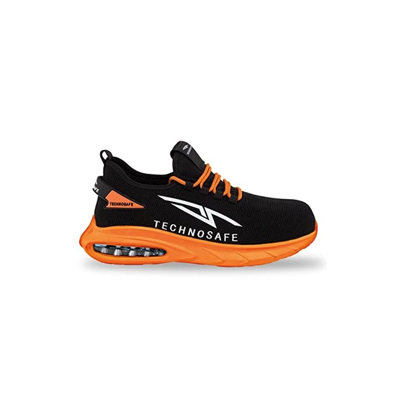 Scarpe Antinfortunistiche Unisex Puntale in Alluminio Leggere traspiranti e antiscivolo Neon Orange Numero 43 EU Leroy Merlin