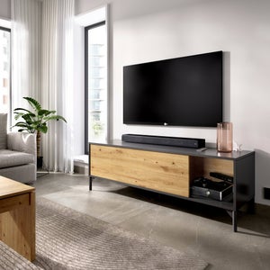 Mobile soggiorno modello Soggiorno di design composto da porta tv e madia a  4 ante 34