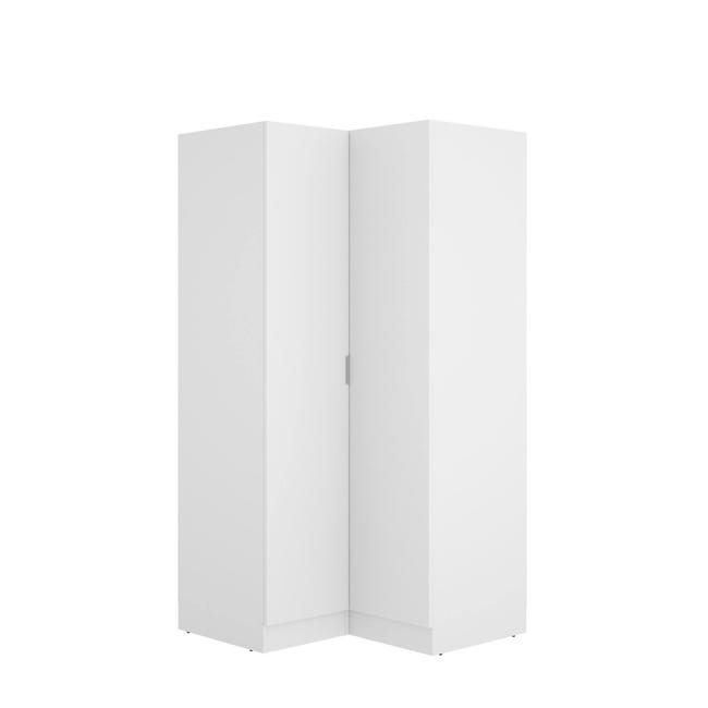 Armario Rigi, Estructura para vestidor, Perchero abierto, 177x52h205 cm,  Blanco y Antracita