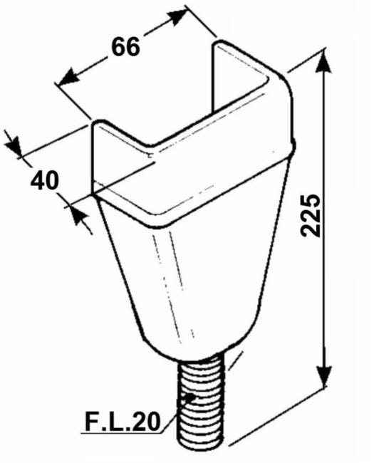 S & W BSW-4AN Male-End Leveling Mount,5.5 in H 4NYG7 S & W BSW-4AN Male-End Leveling Mount,5.5 in H 4NYG7