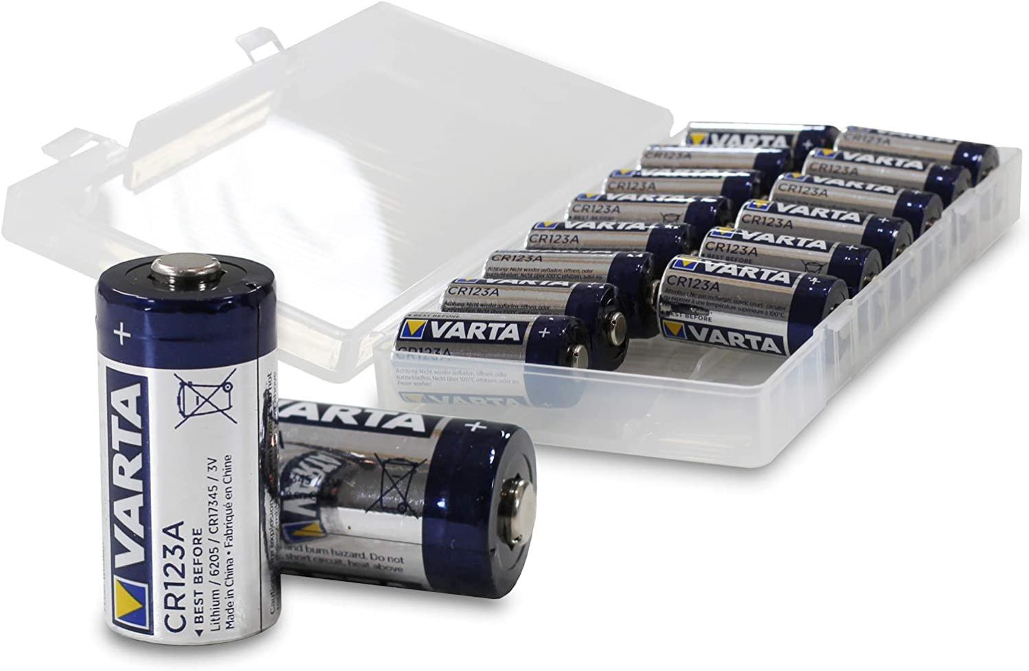 VARTA CR123A 3V Piles Lithium CR123 Boîte de 16 CR123A | Leroy Merlin