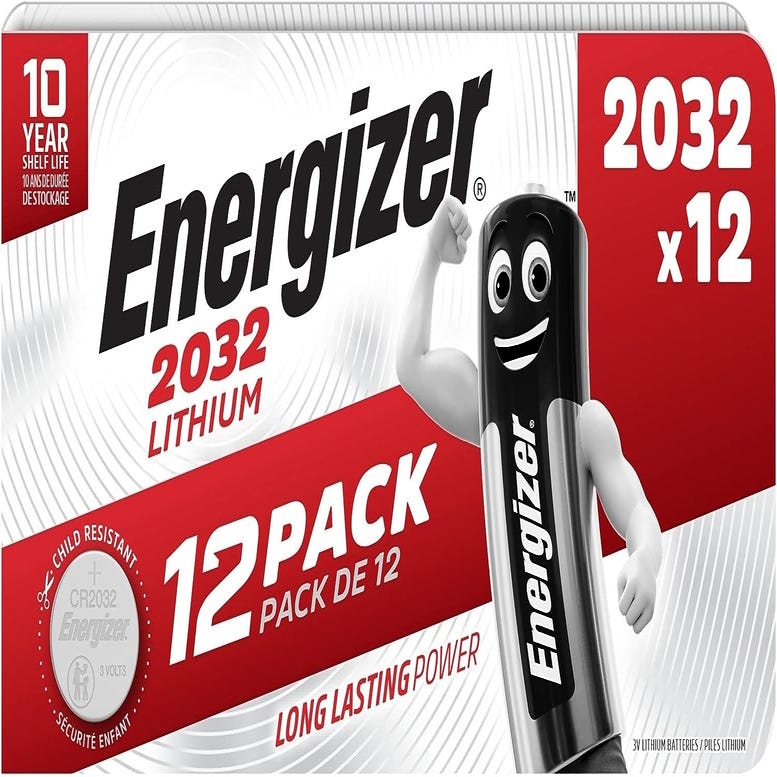 Piles bouton Energizer Ultimate Lithium 2032, pack de 2