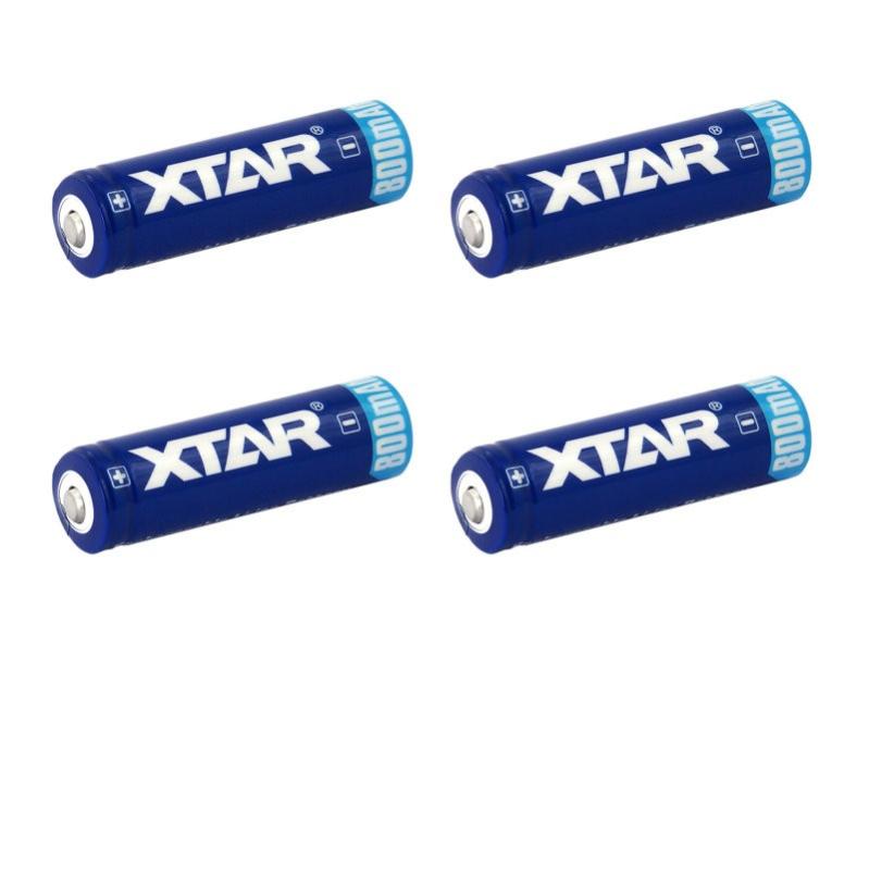 4 Accu Batterie rechargeable 14500/AA/R6 3.7v Liion 800mAhXtarboite