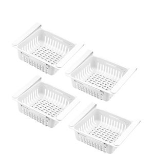 3x Organizer Frigorifero, Contenitori, Cassetti Frigo Salvaspazio