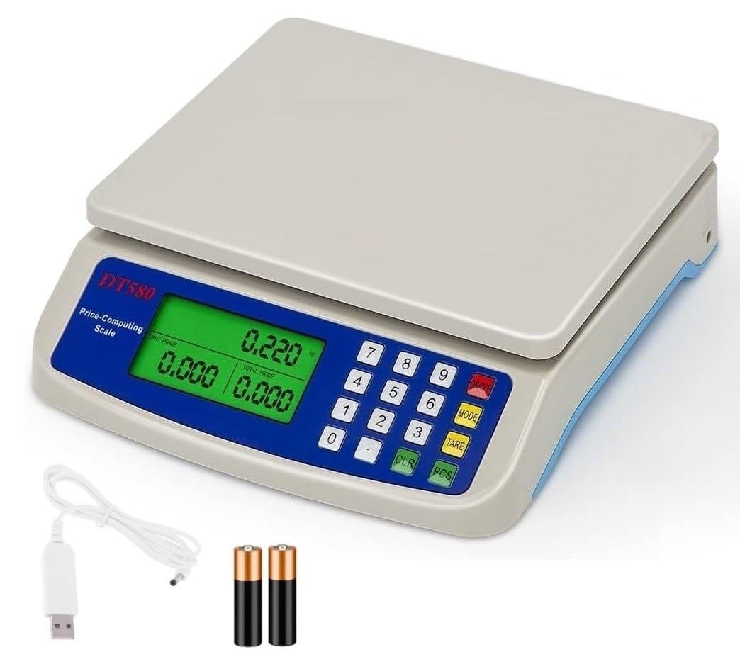 Báscula balanza de Cocina Digital peso electrónico de presición 1g - 30kg  kilos 2 en 1 inalambrica o USB