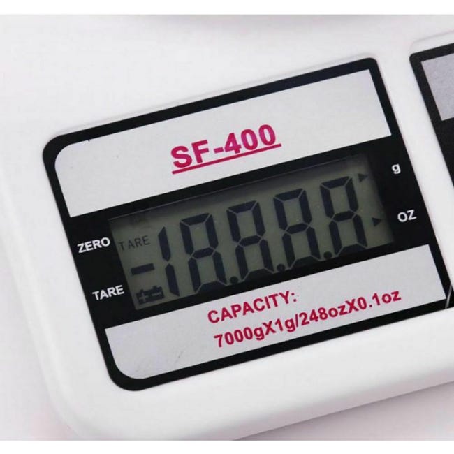 Bascula balanza peso de cocina digital electronica 7Kg Para Pesar Alimentos  SF-400