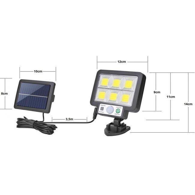 Luz Solar Exterior - sensor de movimiento - 78 LED, Radarshop, Correos  Market