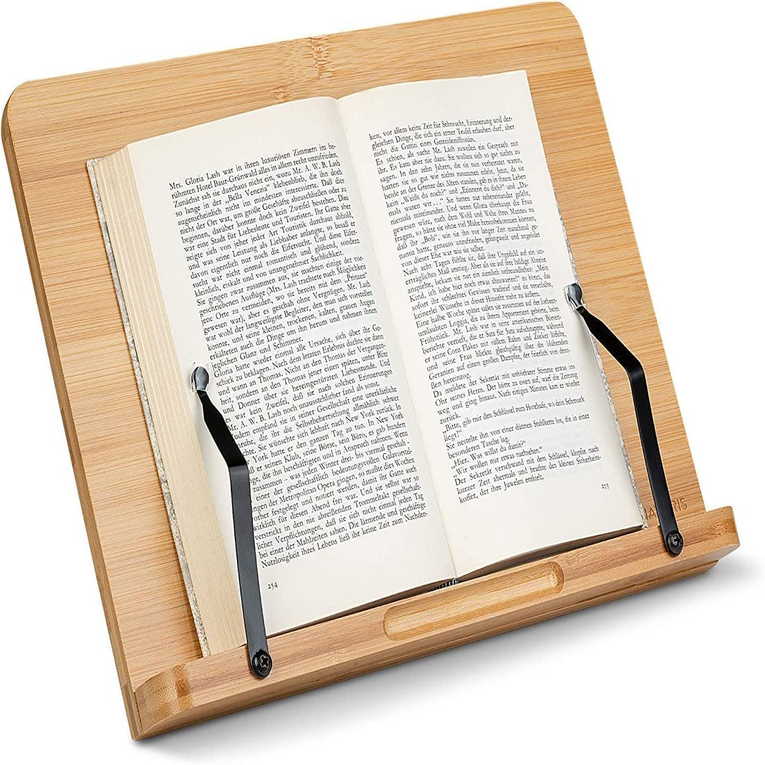 Soporte de Libro para Lectura. Tablet. Atril de Madera Bambú