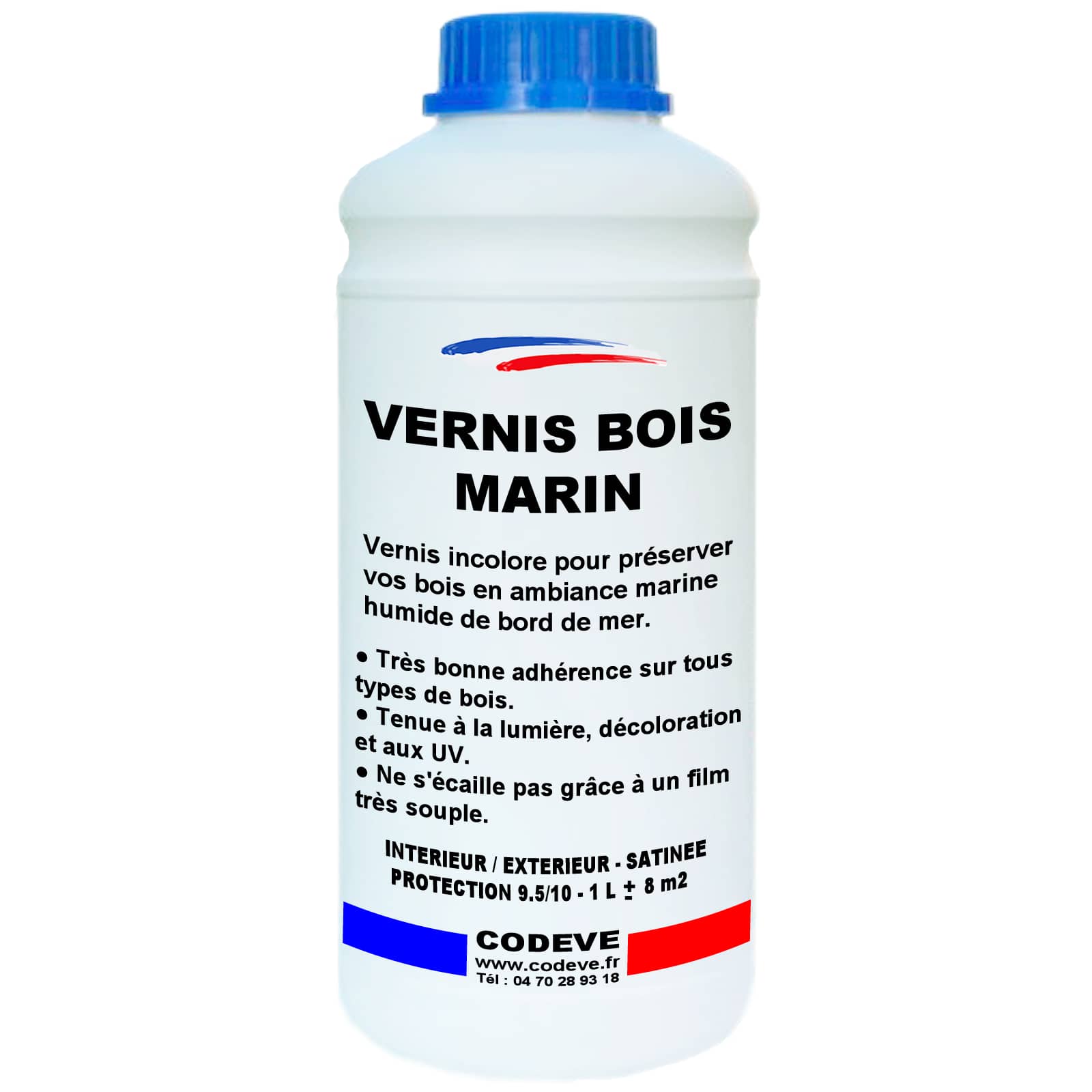 Vernis Bois incolore Mat 1L PV CONTACT ALIMENTAIRE Anti-tache le Suprême  : Protection Extrême Qualité Professionnelle