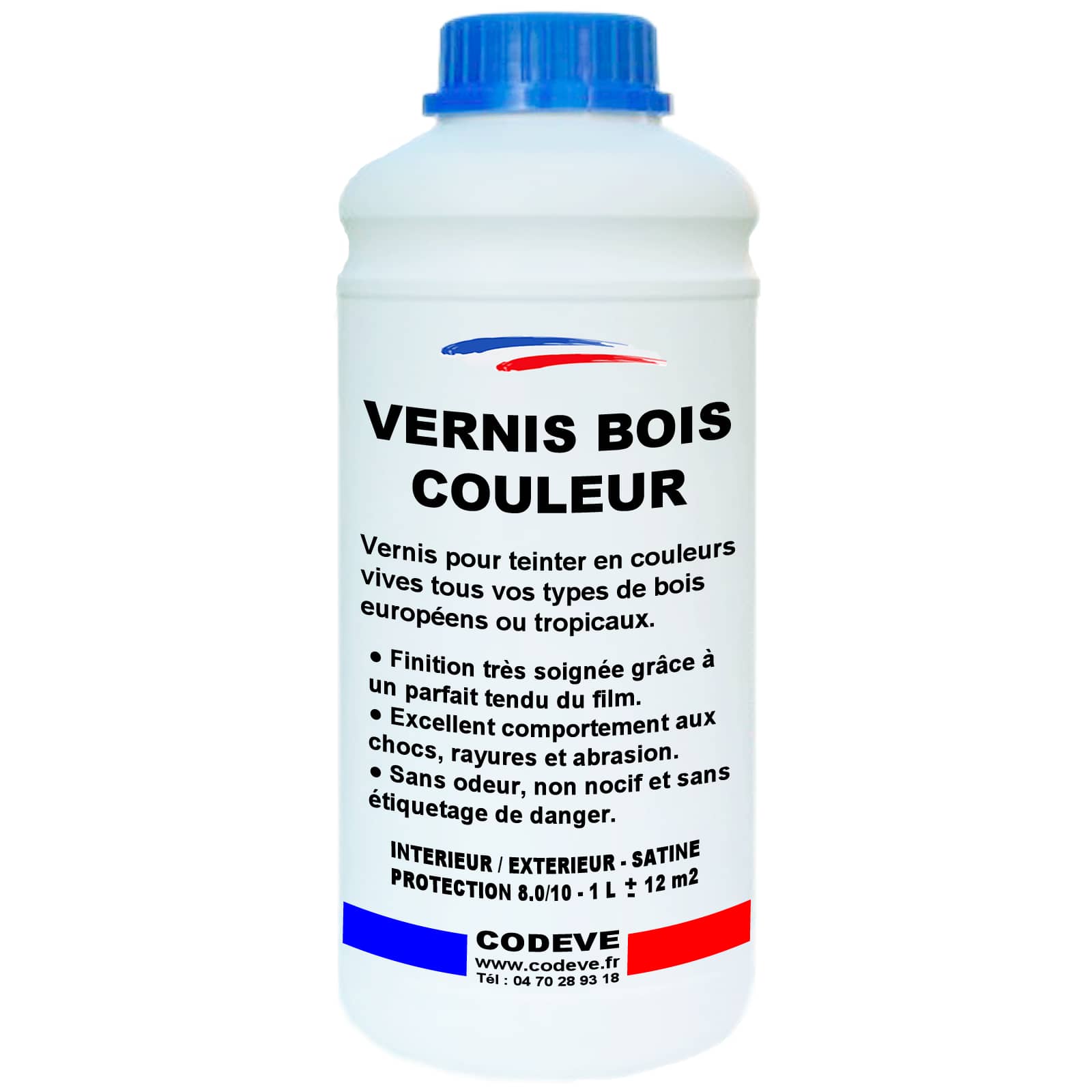 Vernis Bois Couleur - 1 L - Codeve Bois - Incolore