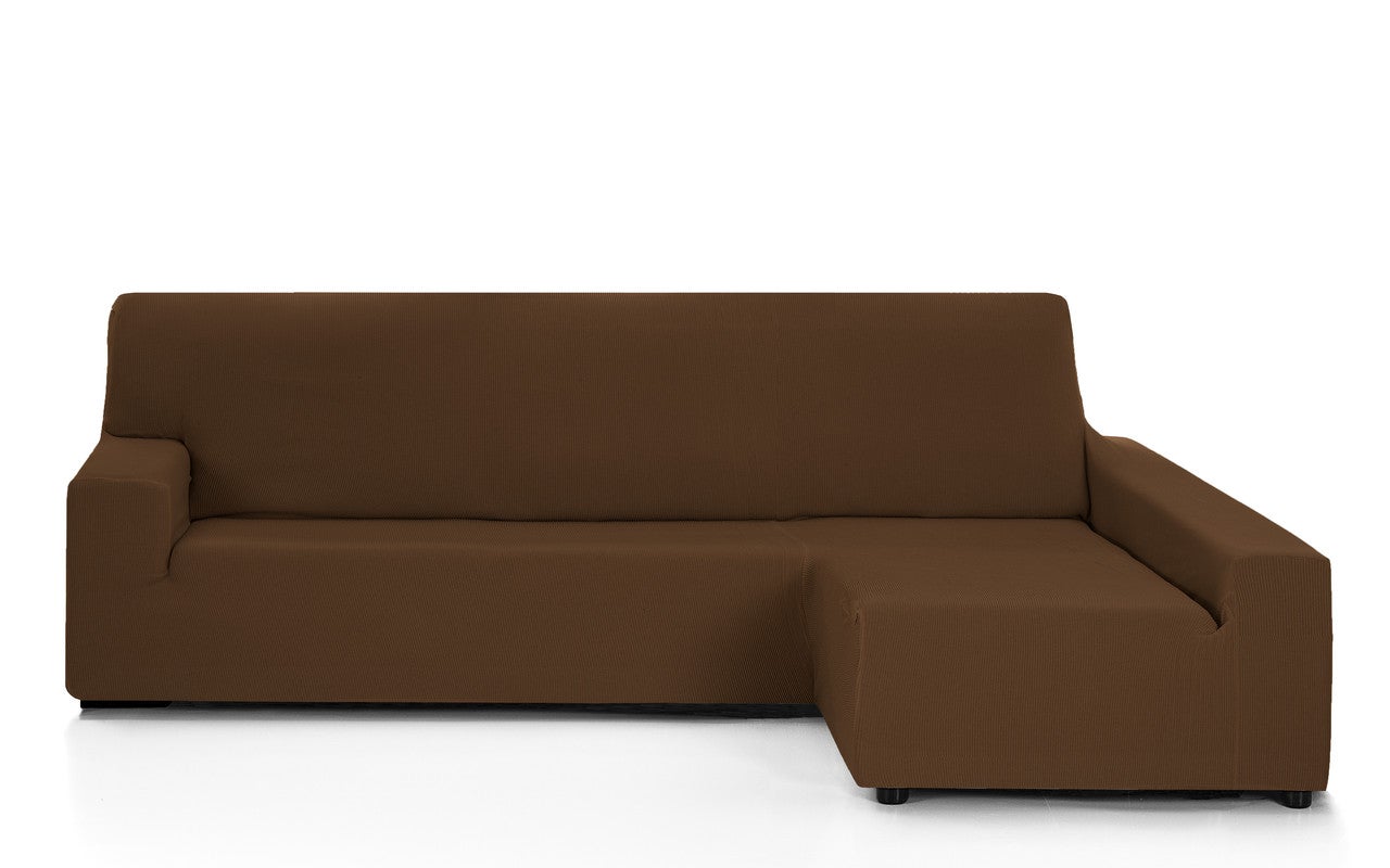 Funda de sofá chaise longue derecha (240-280) marrón MONACO BIELÁSTICA