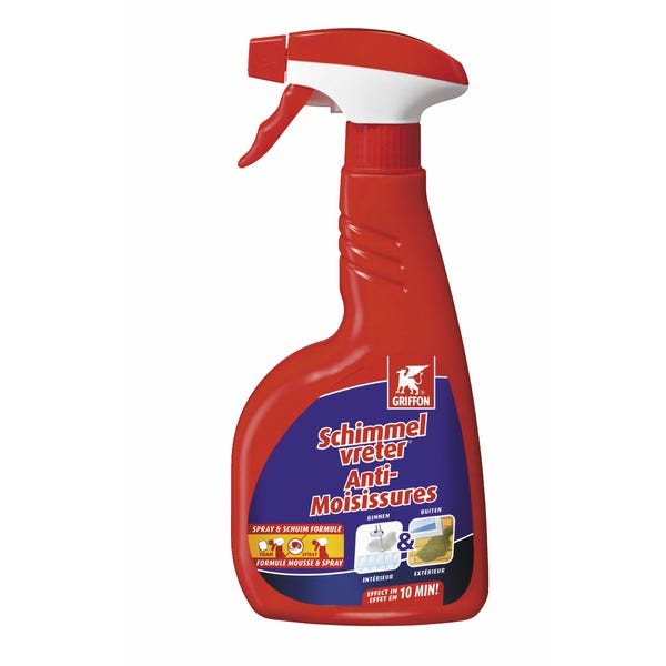 Spray anti-moisissure, nettoyant pour moisissures Mousse nettoyante  anti-moisissure, puissant nettoyant en mousse polyvalent, élimine les  taches de
