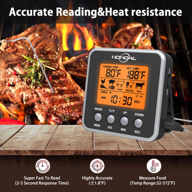 Thermomètre alimentaire  Thermomètre de cuisson numérique