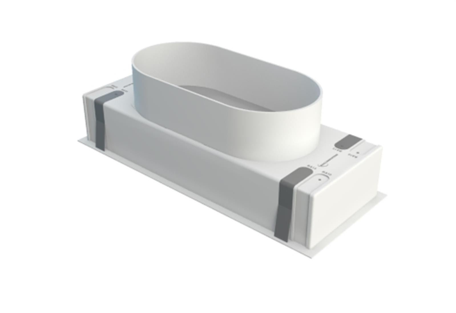 Plénum en ABS pour grille de soufflage Plénum en ABS grille de