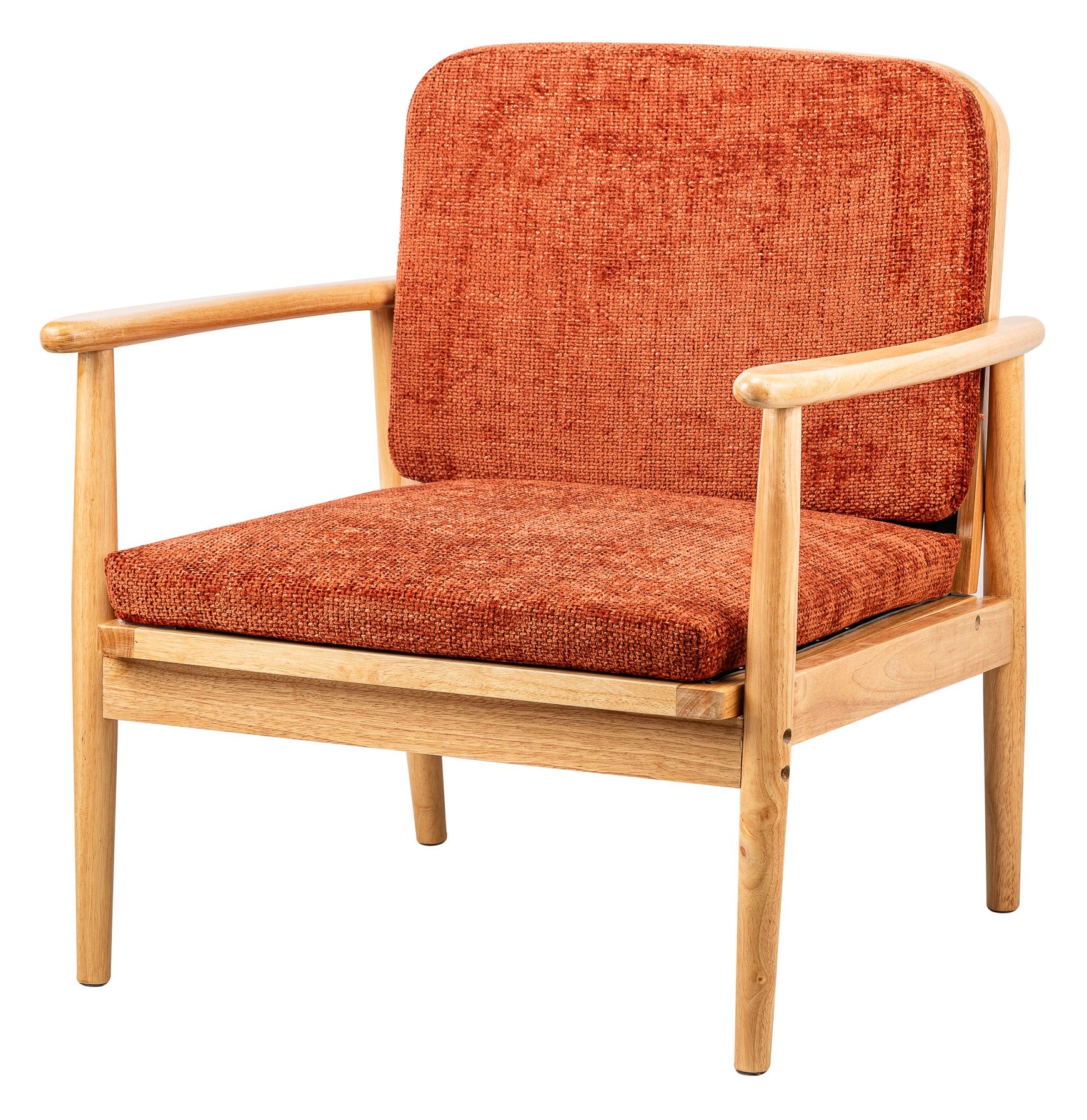 Nordlys - Fauteuil de Salon Scandinave avec Structure Bois