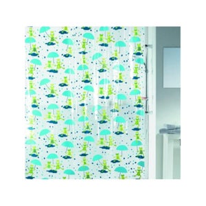 Rideau De Douche Polyester 180x200 Cm Multicolore - Collection Mano By Spirella - Design Moderne Et Résistant - Facile à Entretenir - Pour Salle De Bain