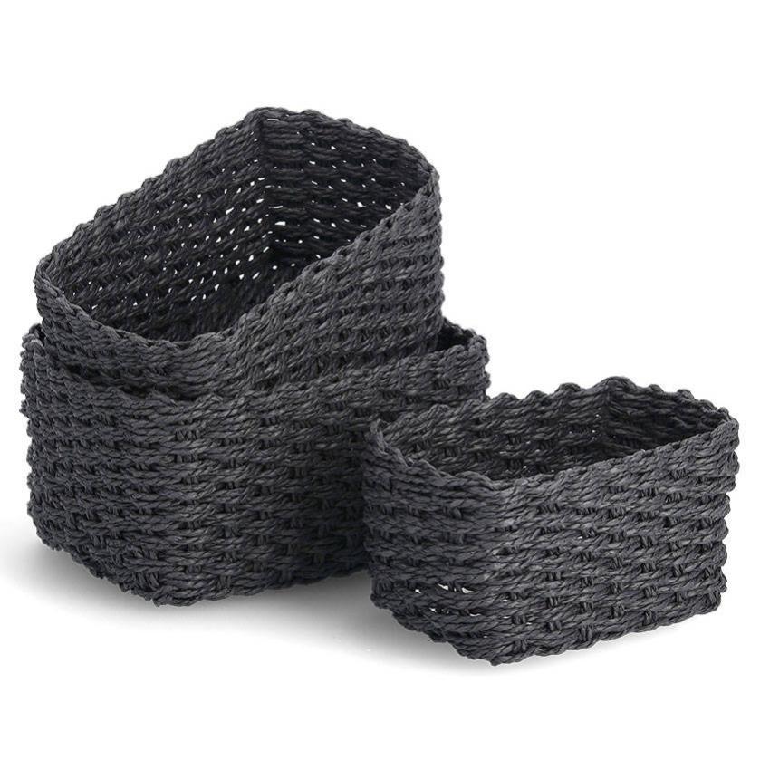 5Five Kord Porte-revues/Porte-revues En Papier Tissé - 15x26x27cm - Beige