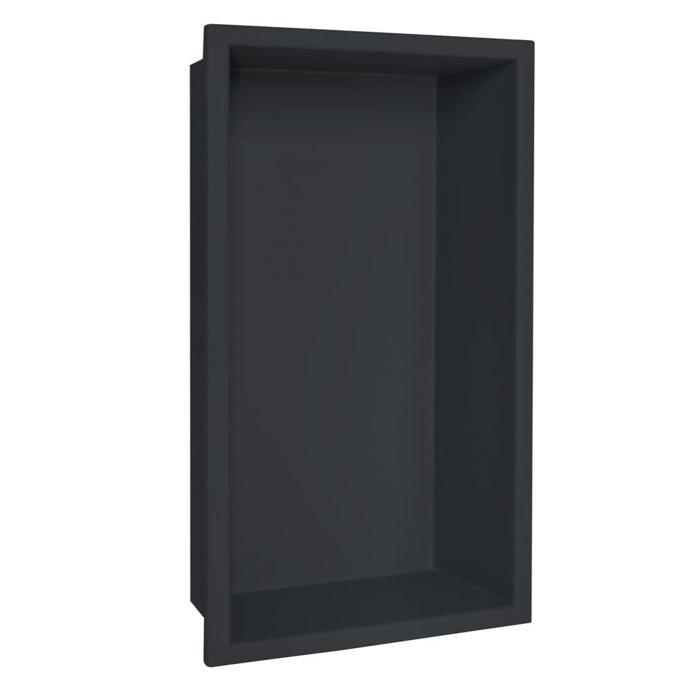 Niche design encastrable en acier inox de couleur noire 40 x 20 cm